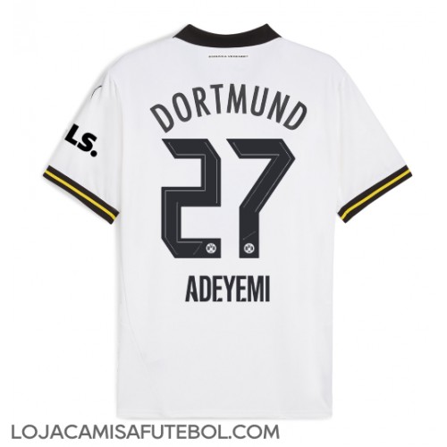 Camisa de Futebol Borussia Dortmund Karim Adeyemi #27 Equipamento Alternativo 2024-25 Manga Curta